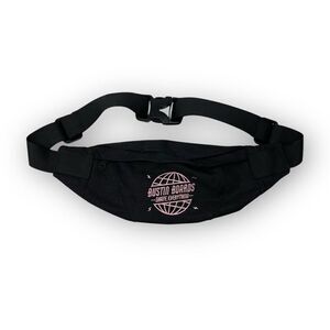 Bustin Boards Skate Everything Black Pink Embroidered Waist Bag Fanny Pack